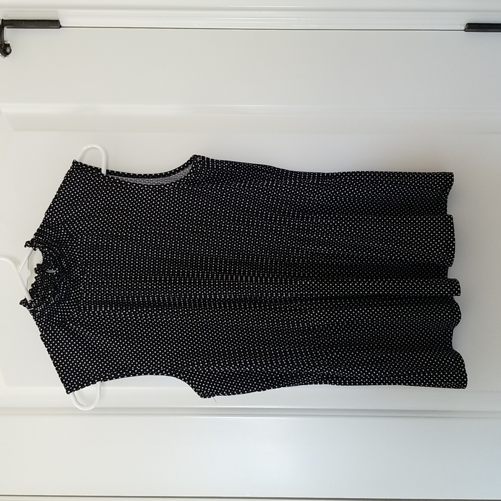 Adrianna Papell Sleeveless Pleated Knit Top, Size M